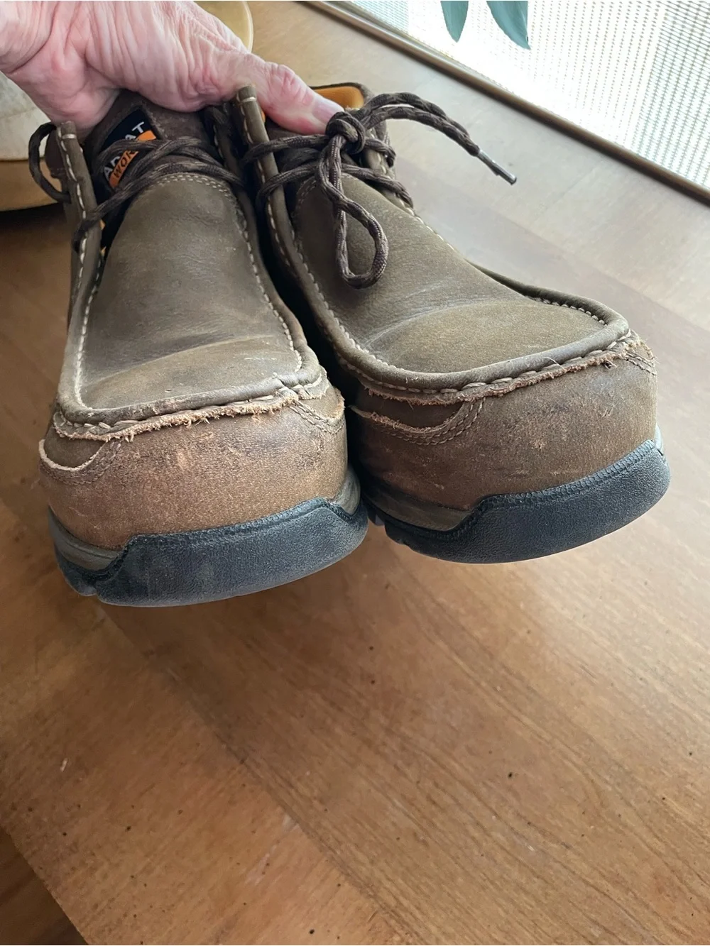 Ariat Edge LTE Brown Chukka Work Boots Composite Toe size 9.5